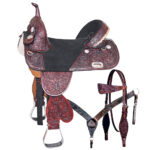 HILASON Western Horse Saddle Treeless American Leather Barrel Racing | for Horses