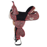 HILASON Western Horse Treeless Trail Barrel Saddle American Leather | for Horses