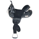 HILASON Western Horse Treeless Trail Barrel American Leather Saddle | for Horses